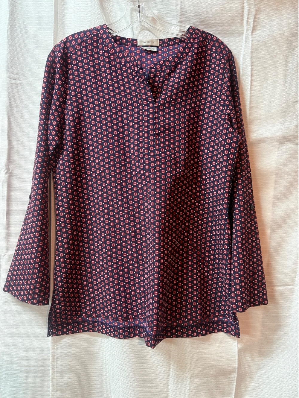 Van Heusen Women's Long Sleeve Printed Blouse Size S/P